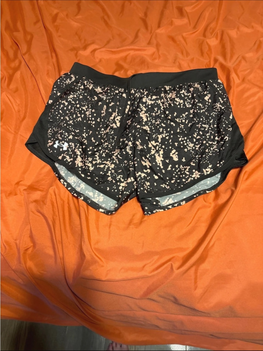 Under Armour Black/Beige Printed Women’s Running Shorts